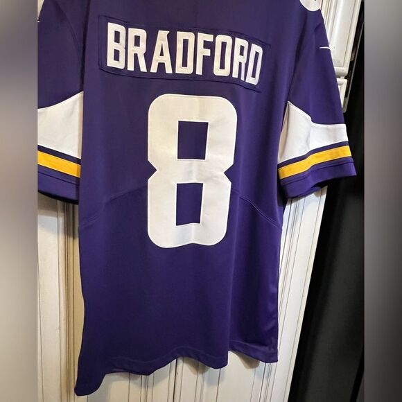 NIKE Minnesota Vikings BRADFORD #8 Jersey Man’s size L - Picture 8 of 13